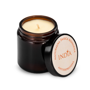 Świeca konopna INDIA antydepresyjna 90g 