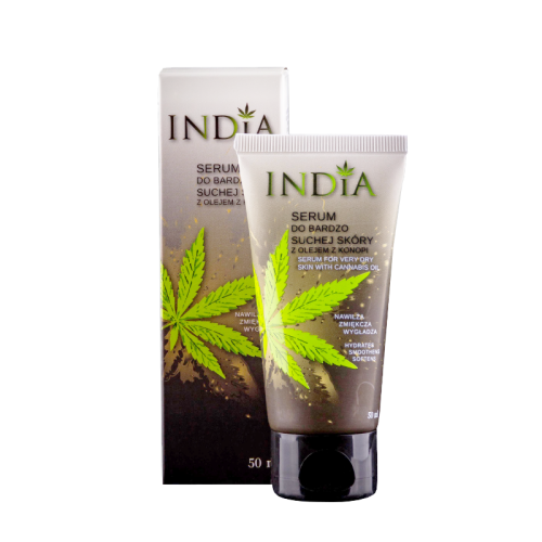 Serum z olejem z konopi do suchej skóry INDIA