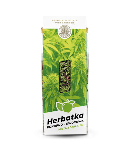 Herbatka konopno owocowa "MIĘTA Z JABŁKIEM" 45g