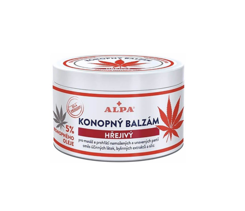 ROZGRZEWAJĄCY BALSAM Z KONOPI 5% ROZLUŹNIAJĄCY DO MASAŻU 250 ml ALPA