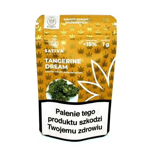 CBD Kwiaty Konopi "TANGERINE DREAM" 1 g