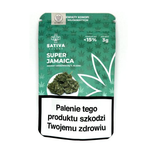 CBD Kwiaty Konopi ” SUPER JAMAICA” 3 g