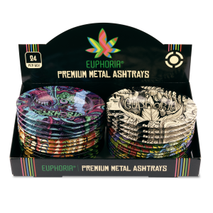 Popielniczki metalowe - Euphoria - opakowanie zbiorcze 24 szt.